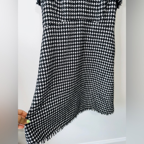 KATE SPADE NEW YORK Metallic Houndstooth Tweed Hourglass Dress Size 6 NWOT - Picture 6 of 11